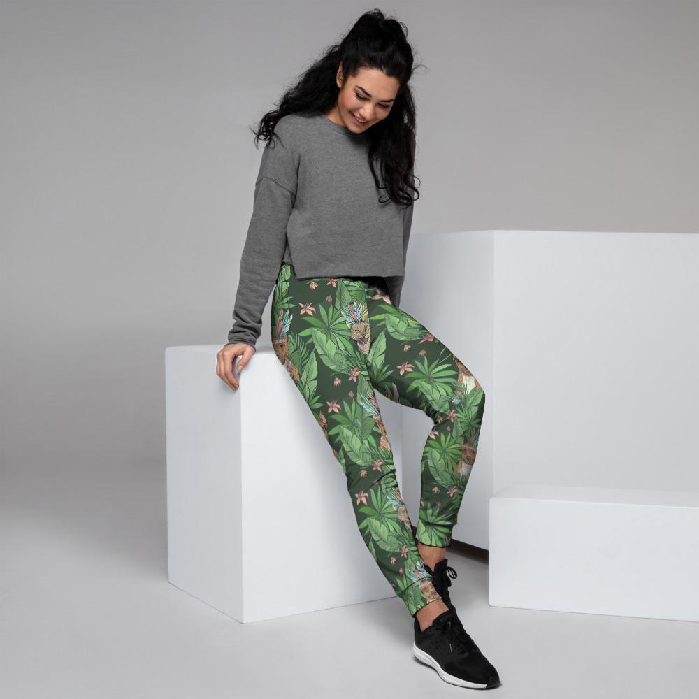 Hawaiian Tropical Pitbull Women's Joggers-grizzshop