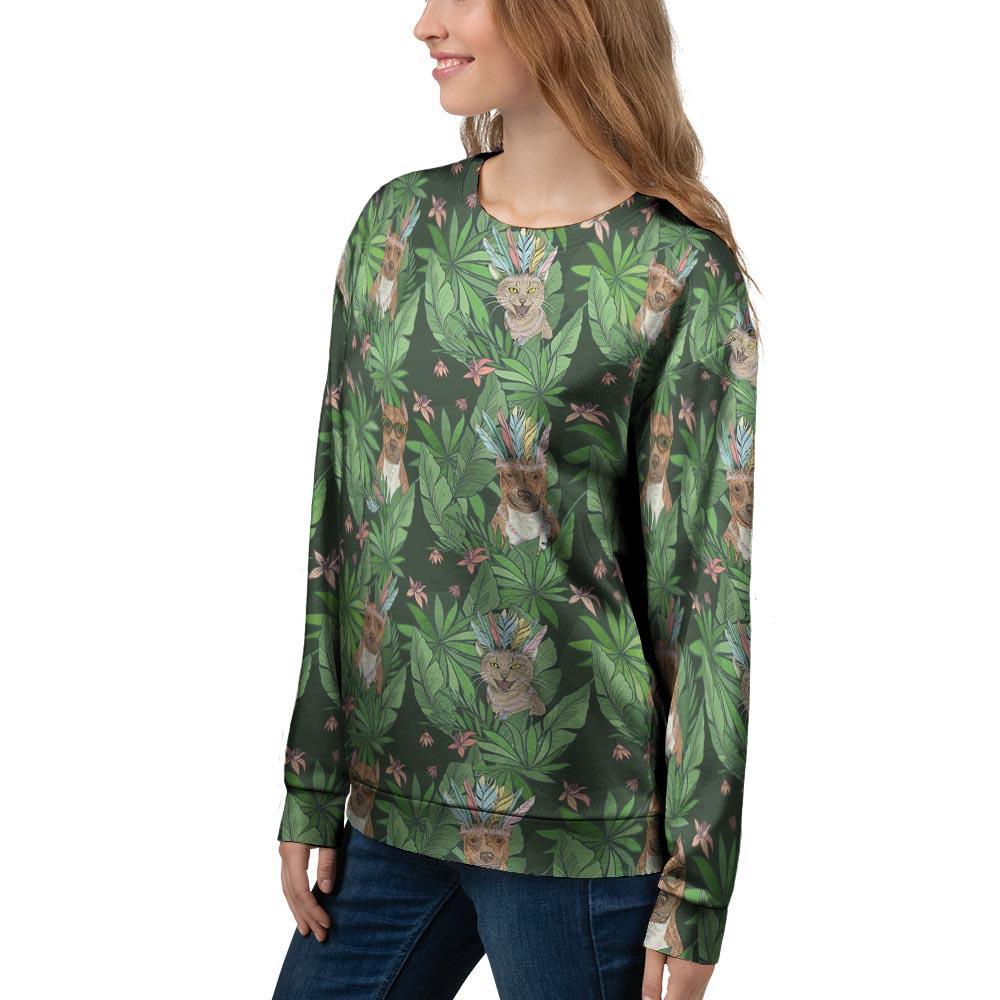 Hawaiian Tropical Pitbull Women's Sweatshirt-grizzshop