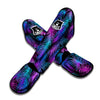 Hawaiian Tropical Purple Print Pattern Muay Thai Shin Guards-grizzshop