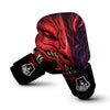 Head Red Dragon Print Boxing Gloves-grizzshop