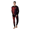 Head Red Dragon Print Men's Pajamas-grizzshop