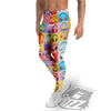 Headphones Pastel Print Pattern Men's Leggings-grizzshop