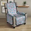 Heart And Flower Valentine's Day Print Pattern Armchair Protector-grizzshop