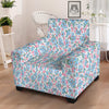 Heart And Flower Valentine's Day Print Pattern Armchair Slipcover-grizzshop