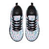 Heart And Flower Valentine's Day Print Pattern Black Sneaker-grizzshop