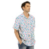 Heart And Flower Valentine's Day Print Pattern Men's Hawaiian Shirt-grizzshop