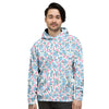 Heart And Flower Valentine's Day Print Pattern Men's Hoodie-grizzshop