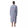 Heart And Flower Valentine's Day Print Pattern Men's Robe-grizzshop