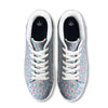 Heart And Flower Valentine's Day Print Pattern White Low Top Sneakers-grizzshop