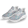 Heart And Flower Valentine's Day Print Pattern White Running Shoes-grizzshop