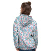 Heart And Flower Valentine's Day Print Pattern Women's Hoodie-grizzshop