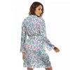 Heart And Flower Valentine's Day Print Pattern Women's Robe-grizzshop