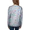 Heart And Flower Valentine's Day Print Pattern Women's Sweatshirt-grizzshop