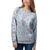 Heart And Flower Valentine's Day Print Pattern Women's Sweatshirt-grizzshop