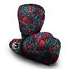 Heart And Rose Print Pattern Boxing Gloves-grizzshop