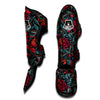 Heart And Rose Print Pattern Muay Thai Shin Guards-grizzshop