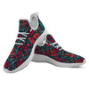 Heart And Rose Print Pattern White Athletic Shoes-grizzshop