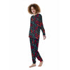 Heart And Rose Print Pattern Women's Pajamas-grizzshop