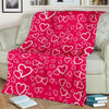 Heart Pattern Print Blanket-grizzshop