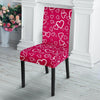 Heart Pattern Print Chair Cover-grizzshop