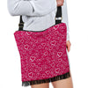 Heart Pattern Print Crossbody Bags-grizzshop