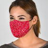 Heart Pattern Print Face Mask-grizzshop