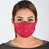 Heart Pattern Print Face Mask-grizzshop