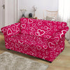 Heart Pattern Print Loveseat Cover-grizzshop