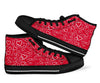 Heart Pattern Print Men Women's High Top Shoes-grizzshop