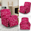 Heart Pattern Print Recliner Cover-grizzshop