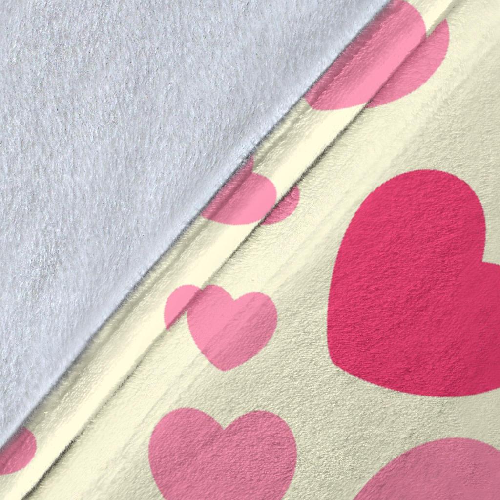 Heart Print Pattern Blanket-grizzshop