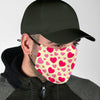 Heart Print Pattern Face Mask-grizzshop