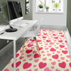 Heart Print Pattern Floor Mat-grizzshop