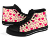 Heart Print Pattern Men Women's High Top Shoes-grizzshop