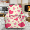 Heart Print Pattern Recliner Cover-grizzshop