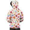 Heart Psychedelic Peace Sign Print Pattern Men's Hoodie-grizzshop