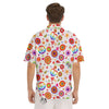 Heart Psychedelic Peace Sign Print Pattern Men's Short Sleeve Shirts-grizzshop