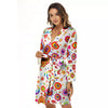 Heart Psychedelic Peace Sign Print Pattern Women's Robe-grizzshop