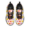 Heart Rainbow Print Pattern Black Sneaker-grizzshop