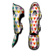 Heart Rainbow Print Pattern Muay Thai Shin Guards-grizzshop