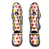 Heart Rainbow Print Pattern Muay Thai Shin Guards-grizzshop