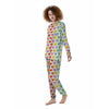 Heart Rainbow Print Pattern Women's Pajamas-grizzshop