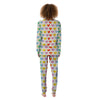 Heart Rainbow Print Pattern Women's Pajamas-grizzshop