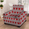 Heart Valentine's Day Print Pattern Armchair Slipcover-grizzshop