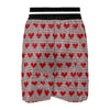 Heart Valentine's Day Print Pattern Boxing Shorts-grizzshop