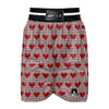 Heart Valentine's Day Print Pattern Boxing Shorts-grizzshop