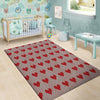 Heart Valentine's Day Print Pattern Floor Mat-grizzshop