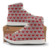 Heart Valentine's Day Print Pattern High Top Sneakers-grizzshop