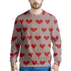 Heart Valentine's Day Print Pattern Men's Sweatshirt-grizzshop