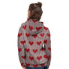 Heart Valentine's Day Print Pattern Women's Hoodie-grizzshop